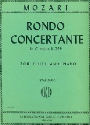 Rondo concertante in C major KV 269 - Flute piano - MOZART - Partition