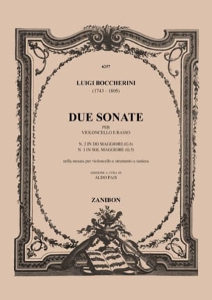 2 Sonates : n° 2 en do majeur G. 6 ; n° 3 en sol majeur G. 5