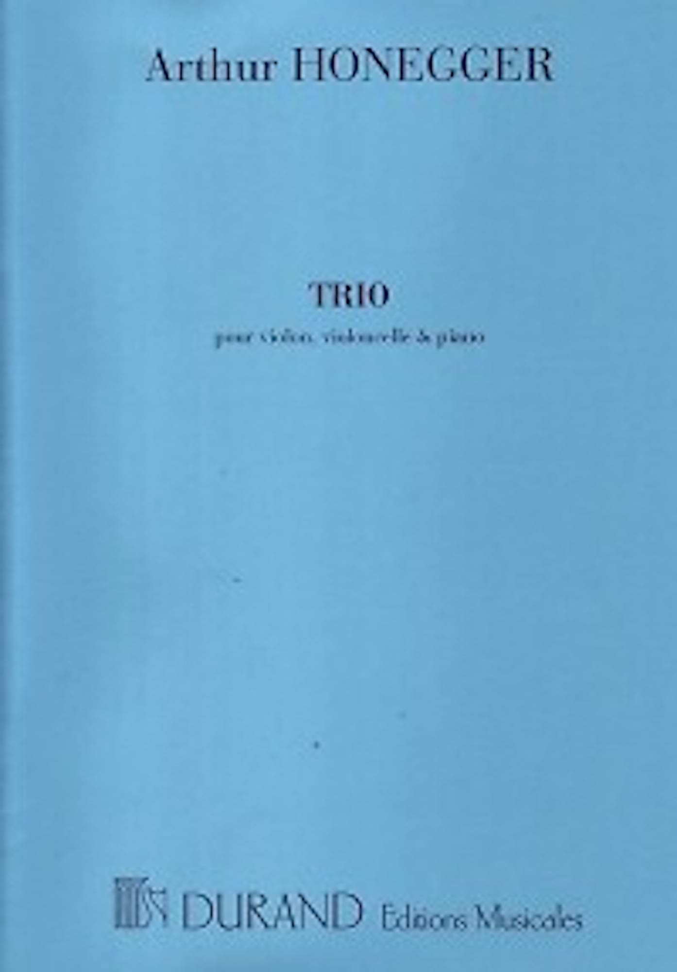 Trio HONEGGER Partition Trios