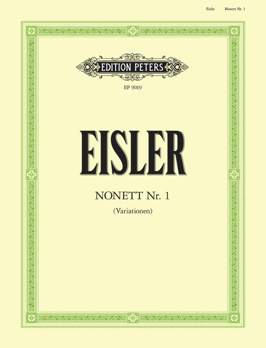 Nonett Nr.1 Variationen - Nonette Hanns Eisler Partition Quintettes