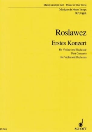 Erstes Konzert für Violine - Partitur - Nikolai Roslawez - Partition