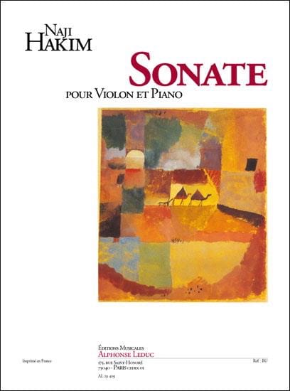 Sonate pour violon et piano Naji Hakim Partition Violon