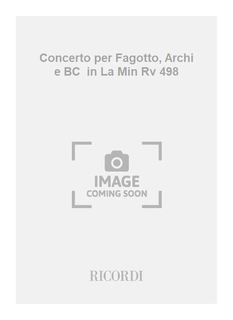 Concerto en la min. - F. 8 N° 2 - Matériel VIVALDI Partition