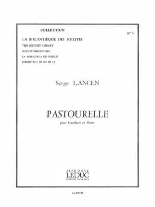 Pastourelle Serge Lancen Partition Hautbois