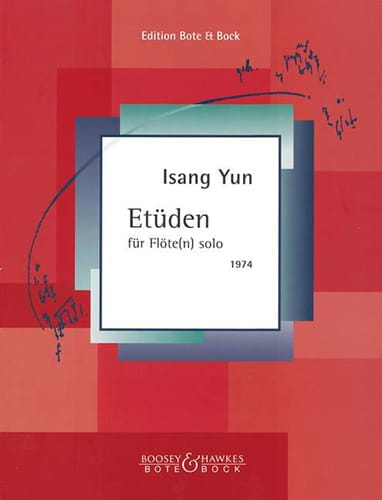 Etüden - Flöten solo Isang Yun Partition Flûte traversière