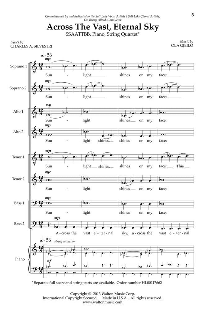 Across the Vast, Eternal Sky - Charles Anthony Silvestri & Ola Gjeilo