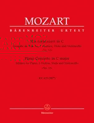 Klavierkonzert Nr. 13 C-Dur KV 415 387b - Quintett - MOZART