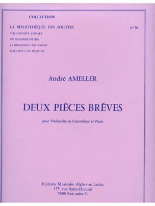 2 Pièces brèves André Ameller Partition Violoncelle