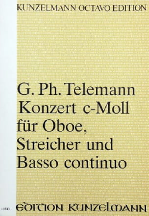 Konzert c-moll für Oboe - Partitur TELEMANN Partition Grand format
