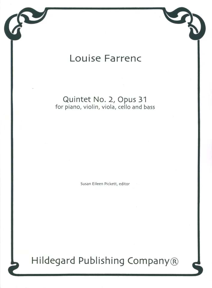 Piano Quintet No. 2 op. 31 Louise Farrenc Partition