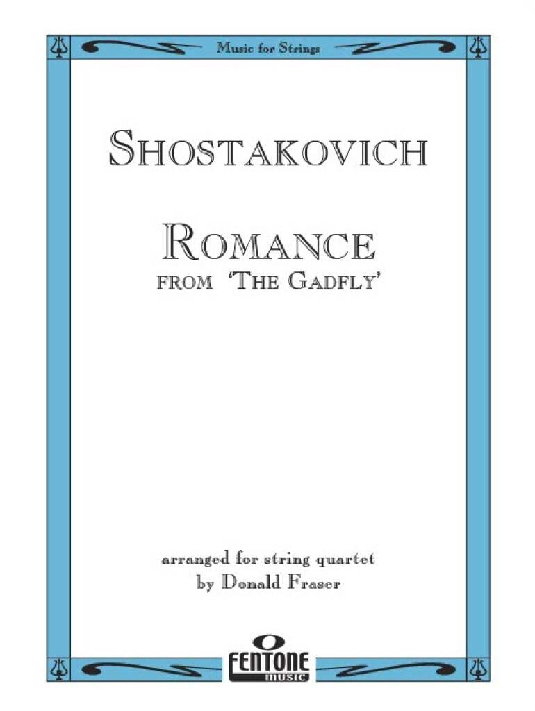 Romance From The Gadfly CHOSTAKOVITCH Partition Quatuors