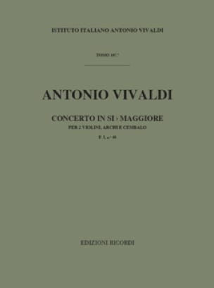 Concerto en Sib Maj. - F. 1 N° 40 - Conducteur VIVALDI Partition
