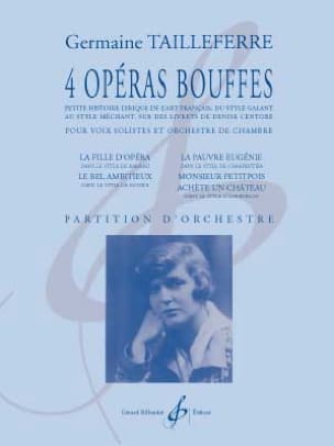 4 Opéras Bouffes Germaine Tailleferre Partition Grand format