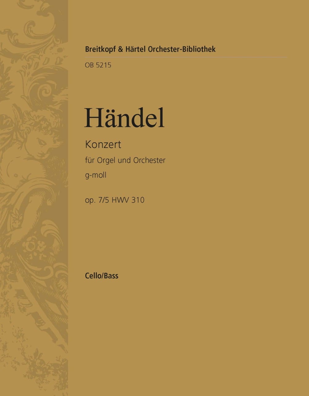 Orgelkonzert g-moll op. 7/5 HWV 310 - HAENDEL - Partition