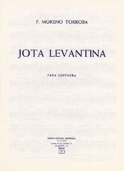 Federico Moreno-Torroba - Jota levantina - Partition - di-arezzo.fr
