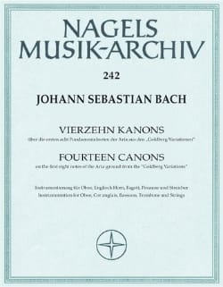 14 Canons BWV 1087 Uber Goldberg Variationen BACH Partition Sextuors