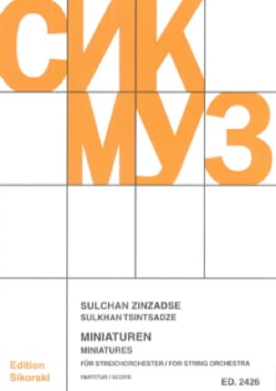 Miniatures - Conducteur Sulchan Zinzadse Partition Grand format