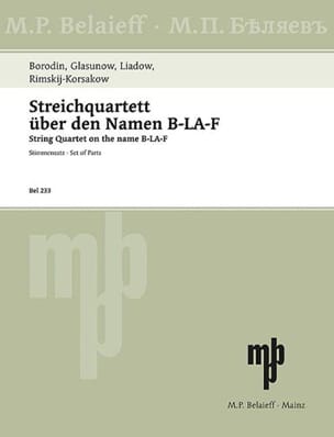 Streichquartett über den Namen B-LA-F - Stimmen