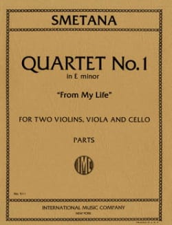 Quartet n° 1 E minor From my life - Parts SMETANA Partition Quatuors