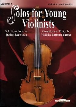 Solos For Young Violinists Volume 2 Barbara Barber Partition Violon