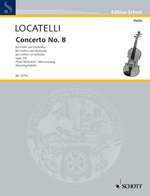 Concerto Violon op. 3 n° 8 en mi mineur LOCATELLI Partition Violon