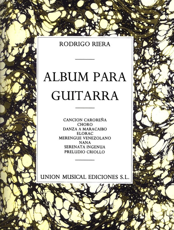 Album para Guitarra Rodrigo Riera Partition Guitare