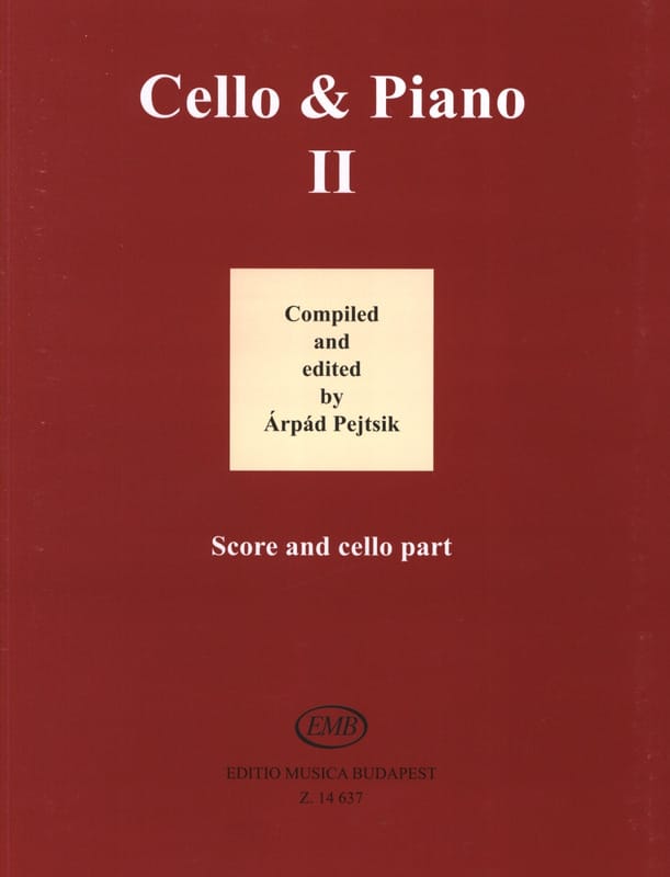 Cello & Piano Vol. 2 Arpad Pejtsik Partition