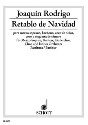Retablo de Navidad - Partitur RODRIGO Partition Grand format