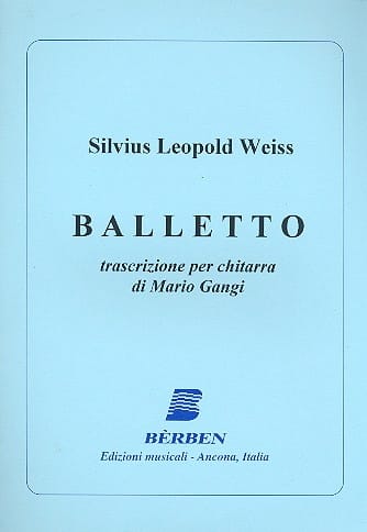 Balletto Silvius Leopold Weiss Partition Guitare