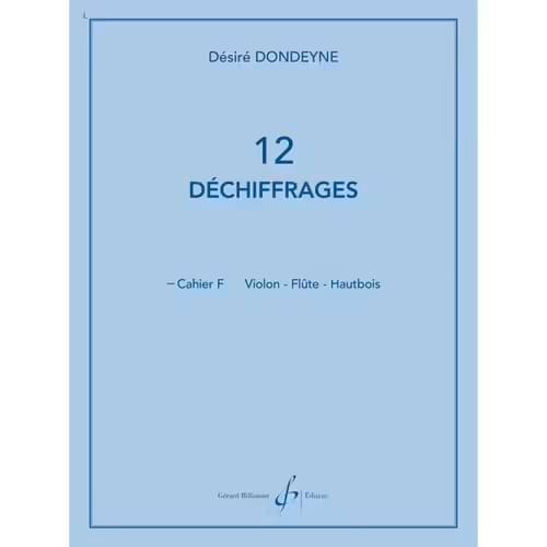 12 Déchiffrages - Supérieur, Volume F - Désiré Dondeyne - Partition