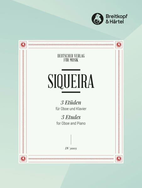 3 Etudes José Siqueira Partition Hautbois