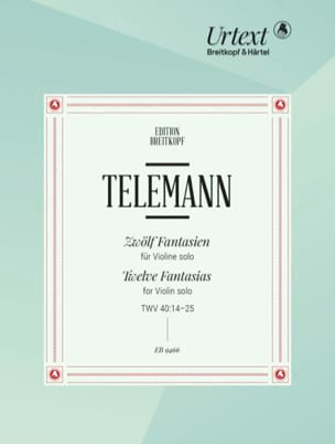 12 Fantaisies TELEMANN Partition Violon