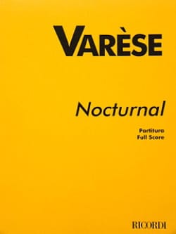 Nocturnal - Partitur Edgard Varèse Partition Grand format