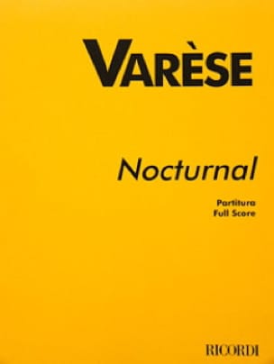 Nocturnal - Partitur Edgard Varèse Partition Grand format
