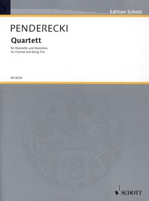 Quatuor 1993 PENDERECKI Partition Quatuors