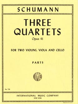 3 Quartets op. 41 - Parts SCHUMANN Partition Quatuors