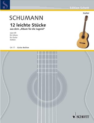 12 Ausgewählte Stücke - Gitarre SCHUMANN Partition Guitare