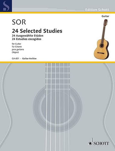 24 Selected Studies - Guitare - SOR - Partition - Guitare
