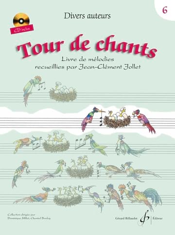 Tour de Chants Volume 6 Jean-Clément Jollet Partition Solfèges