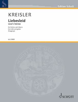 Liebesleid KREISLER Partition Duos