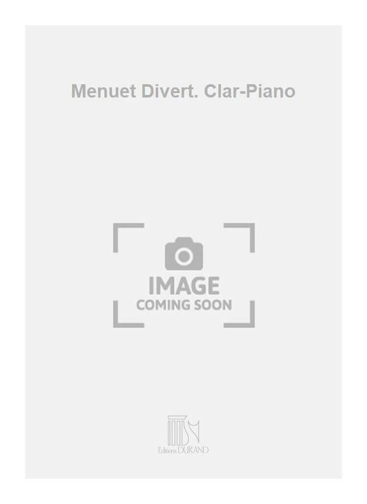 Menuet extr. Divertimento - Clarinette MOZART Partition Clarinette