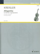 Allegretto... KREISLER Partition Violon