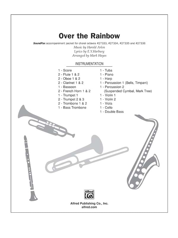 Over the Rainbow - Harold Arlen - Partition