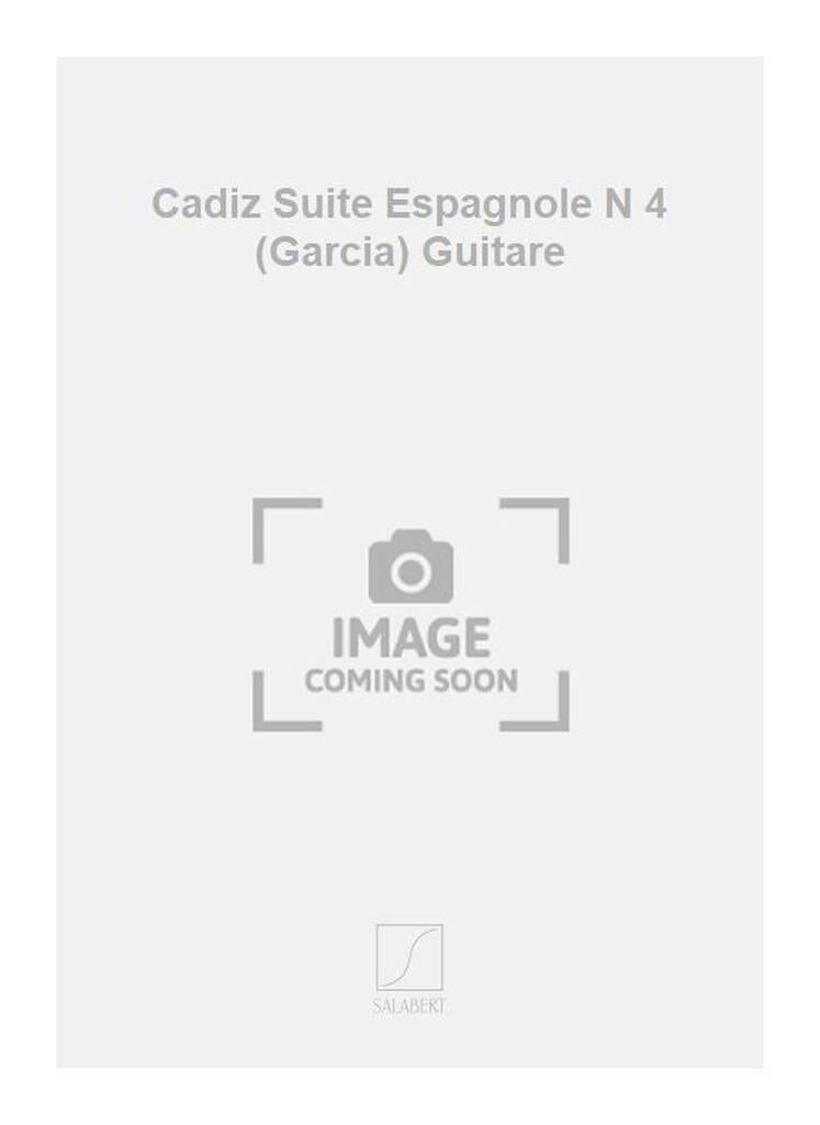 Cadiz - N°4 De la Suite Espagnole ALBENIZ Partition Guitare