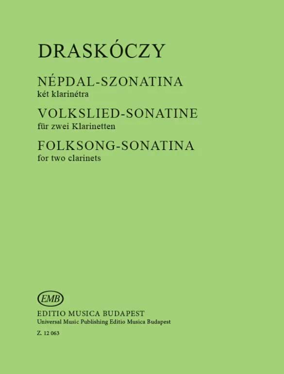 Volkslied-Sonatine für zwei Klarinetten - László Draskóczi - Partition
