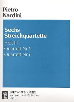 6 Streichquartette, Heft 3 : Nr. 5-6 - Stimmen - Pietro Nardini
