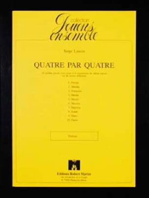 Quatre par Quatre - Violons Serge Lancen Partition Violon