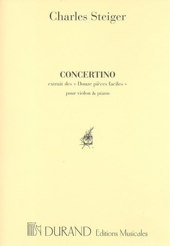 Concertino Charles Steiger Partition Violon
