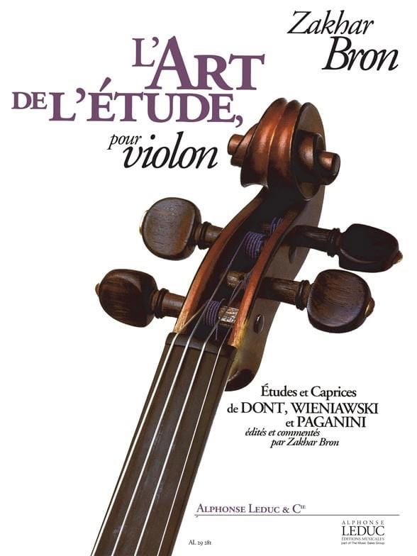 L'Art de l'Etude pour Violon Zakhar Bron Partition Violon