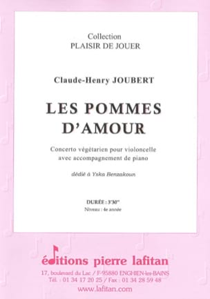 Les Pommes d'Amour Claude-Henry Joubert Partition Violoncelle